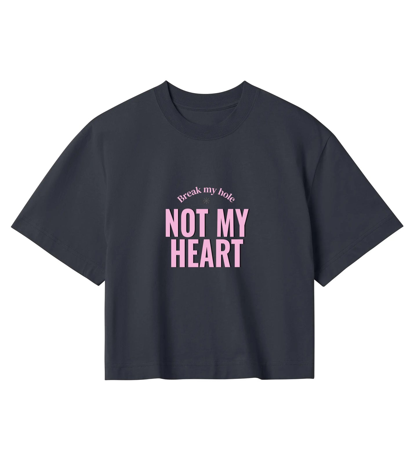 Break My Hole, Not My Heart - Crop Top Pride Shirt